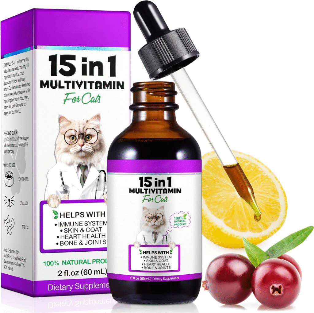 VOSIFSDIY 15-in-1 Cat Multivitamin Drops
