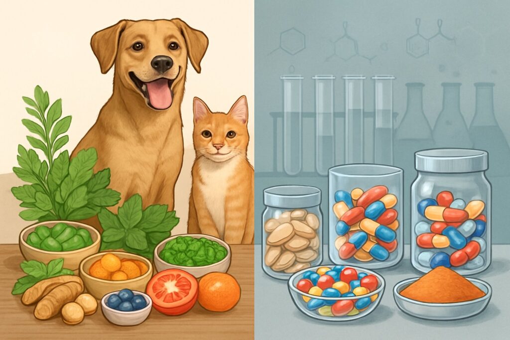 Natural vs. Synthetic Pet Supplements